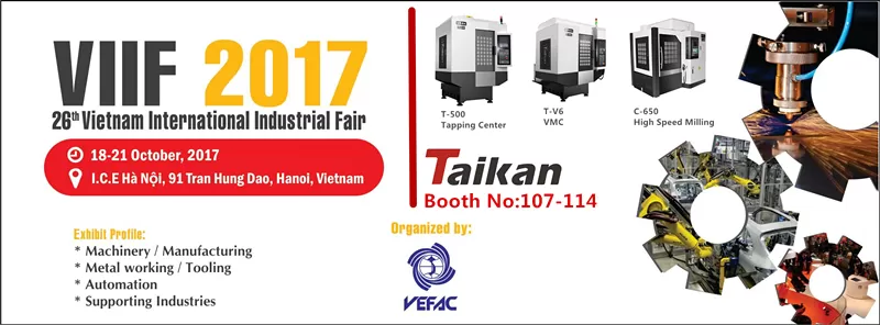 Taikan จะเข้าร่วม viif 2017ในฮานอยเวียดนาม