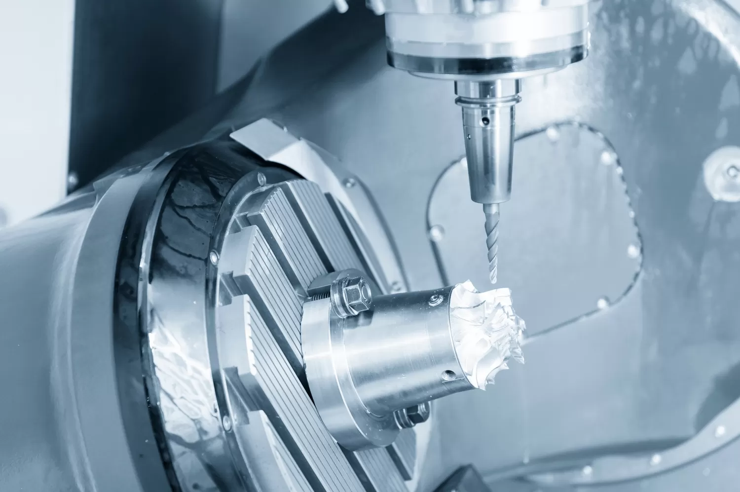 Five-axis simultaneous machining