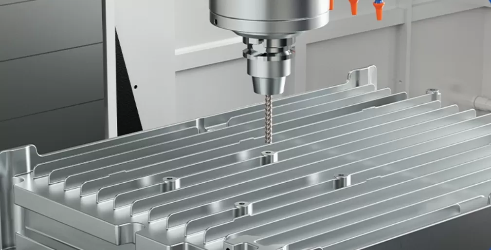 vertical machining center working