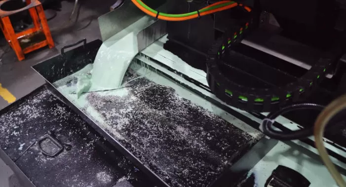 ข้อผิดพลาดของสายพานลำเลียงเศษในเครื่อง CNC VMC