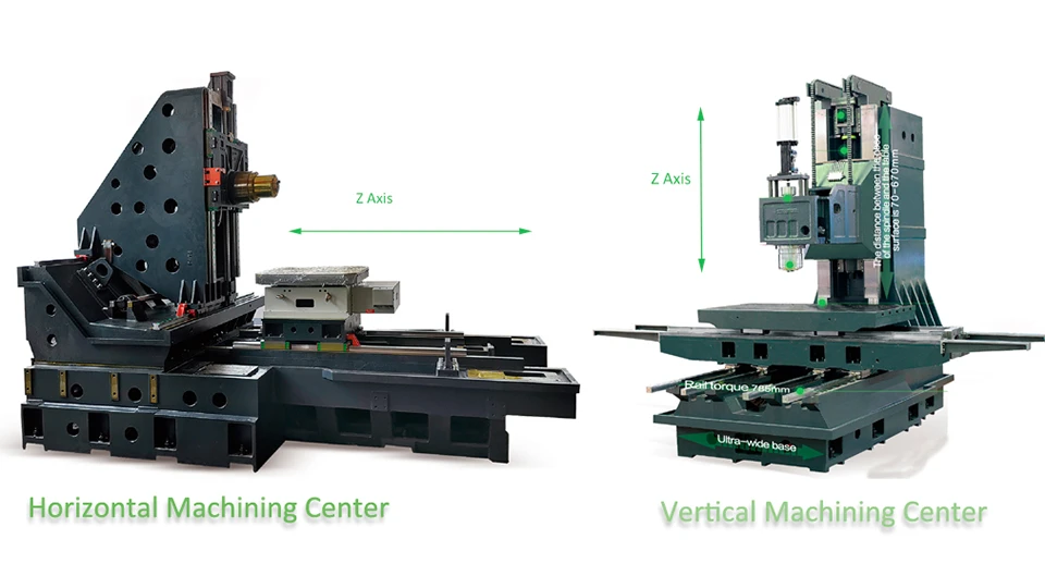 vertical machining center vs horizontal machining center